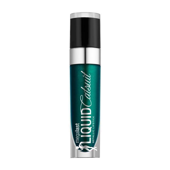 Wet N Wild Fantasy Makers Mega Last Liquid Catsuit Metallic Lipstick Deep Green - .21oz