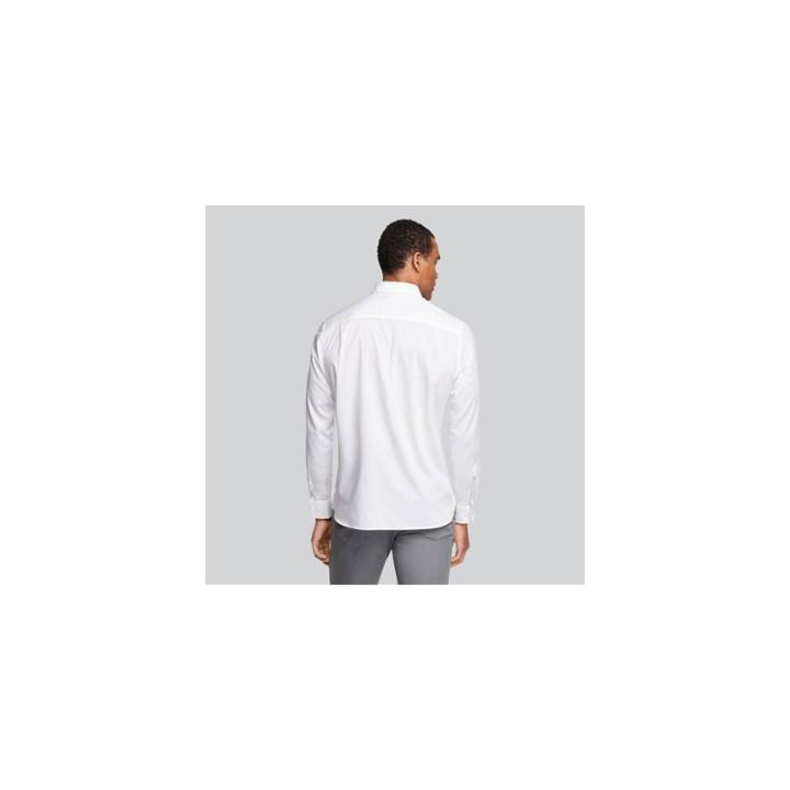 Van Heusen Men's Slim Fit Long Sleeve Button-down Shirt - True White