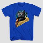 Mad Engine Men's Short Sleeve Cat In Taco T-shirt - Royal