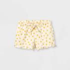 Toddler Girls' Ruffle Pull-on Shorts - Cat & Jack Cream