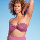 Women's Crochet Bandeau Bikini Top - Shade & Shore Pink