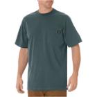 Dickies Men's Big & Tall Cotton Heavyweight Short Sleeve Pocket T-shirt- Lincoln Green Xl Tall,