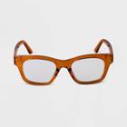 Women's Crystal Cateye Blue Light Filtering Reading Glasses - A New Day Amber