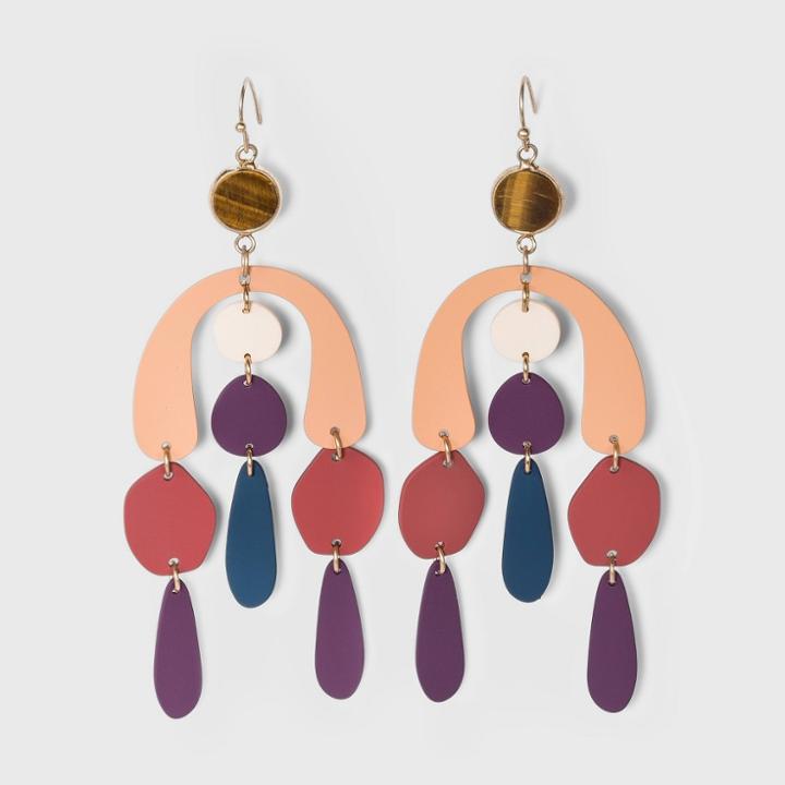 Sprayed Metal Mobile Statement Earrings- Universal Thread ,