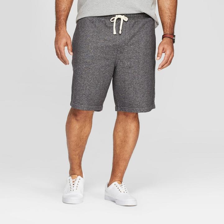 Men's Big & Tall 11 Regular Fit Lounge Shorts - Goodfellow & Co Railroad Gray