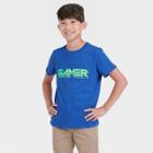 Boys' 'gamer' Graphic Short Sleeve T-shirt - Cat & Jack Blue