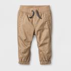 Baby Boys' Twill Joggers - Cat & Jack Tan