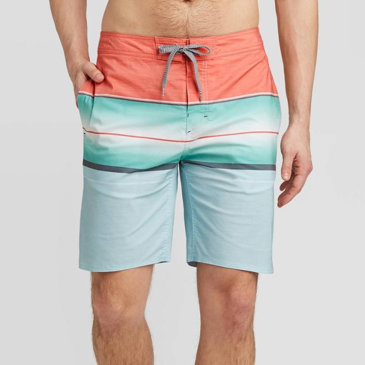Men's 8.5 Fiery Swim Board Trunks - Goodfellow & Co Cayenne Red