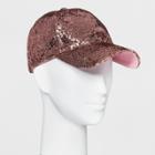 Women's Glitter Baseball Hat - Mossimo Supply Co. Pink, Gold
