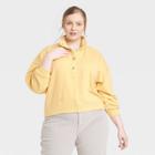 Women's Plus Size Fleece Sweatshirt - Universal Thread Yellow