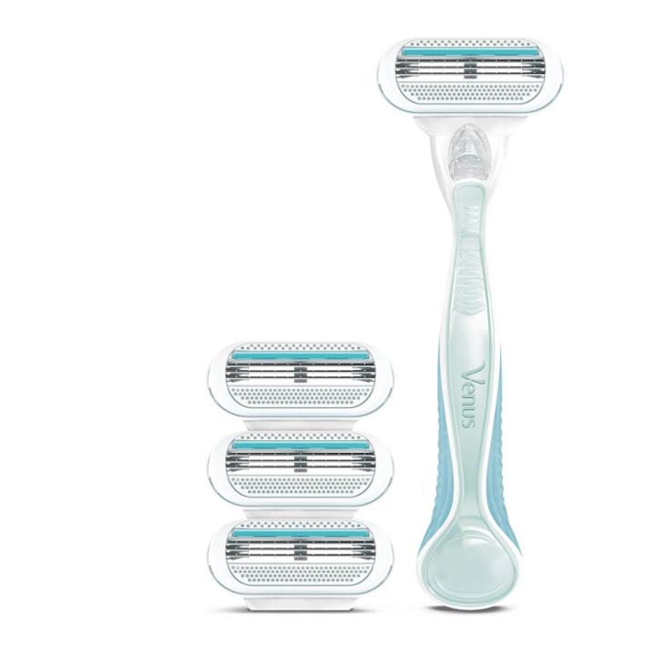 Venus Smooth Sensitive Women's Razor - 1 Handle + 4 Cartridge Refills, Women's