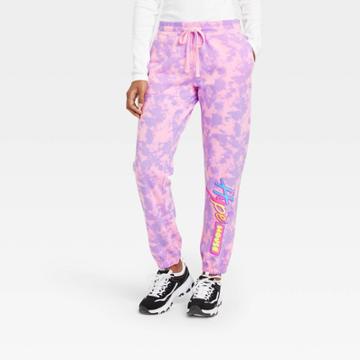 Modern Lux Women's Hype House Graphic Jogger Pants - Pink