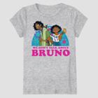 Girls' Disney Encanto Bruno Short Sleeve Shirt - Heathered Gray