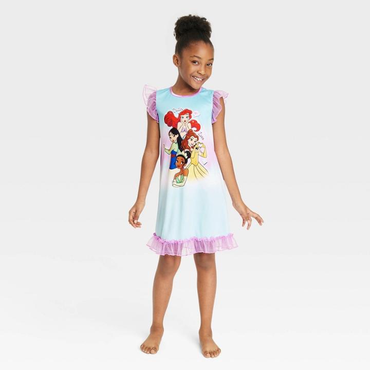 Girls' Disney Princess Nightgown - Purple