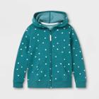 Girls' Printed Zip-up Hoodie - Cat & Jack Teal