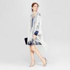 Estee & Lilly Layering Wrap Jacket Ruana - White