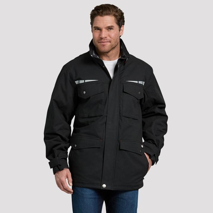Dickies Men's Long Sleeve Field Jackets - Black