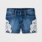 Toddler Girls' Jean Shorts - Cat & Jack Medium Wash 3t, Girl's, Blue