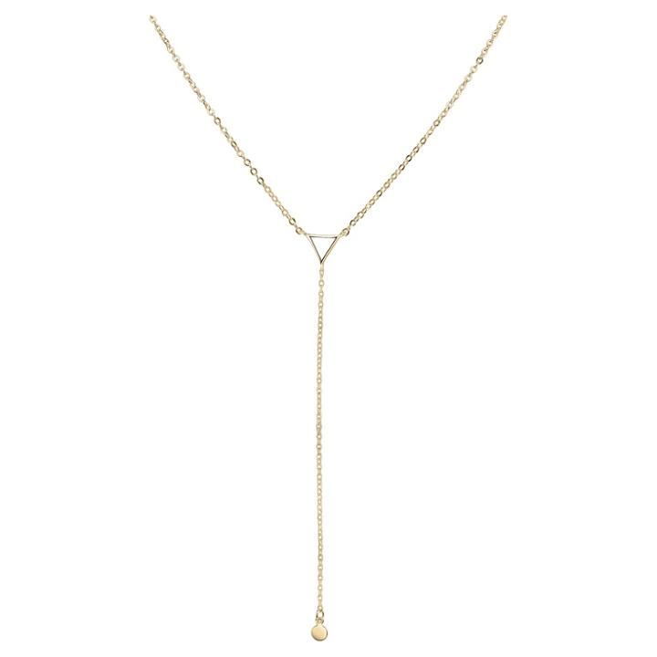 Distributed By Target Women's Triangle Y-necklace In Silver Plated - Gold