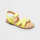 Toddler Girls' Serenity Criss Cross Sandals - Cat & Jack Yellow