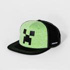 Boys' Minecraft Creeper Baseball Hat - Green/black