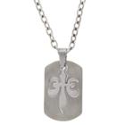 Target Men's Stainless Steel Fleur De Lis Dog Tag Necklace, Size: