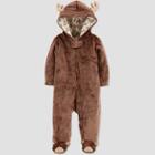 Baby Boys' Pram Moose Footed Snowsuit Jacket - Just One You Made By Carter's Brown Newborn