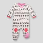 Lamaze Baby Girls' Organic Cotton Curly Stripe Print Zip Sleep 'n Play - White