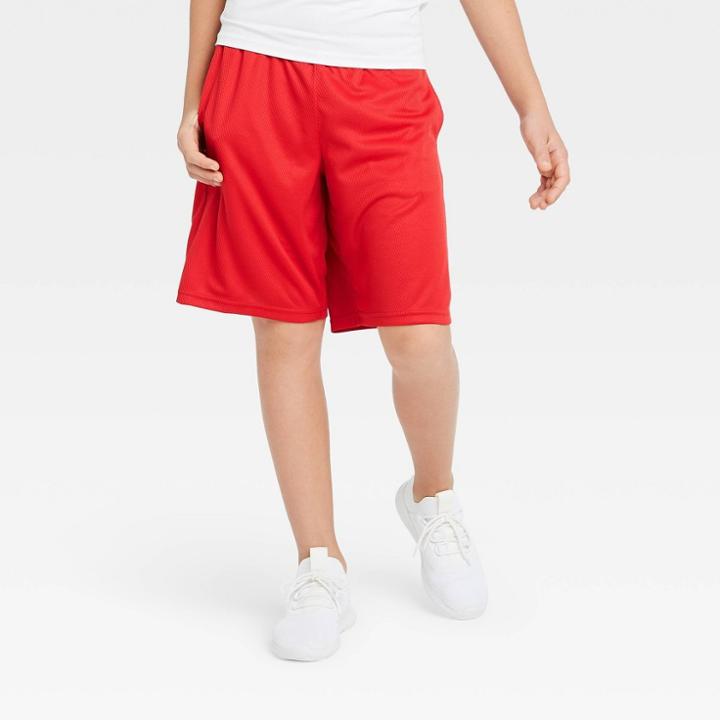 Boys' Mesh Shorts - All In Motion Red