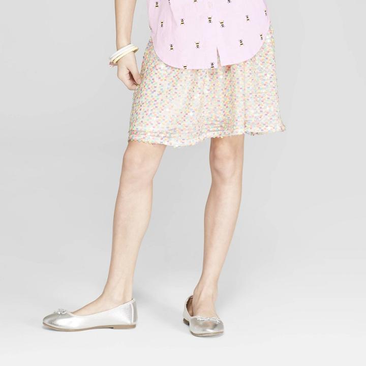 Girls' Sequin Skirt - Cat & Jack Xs,