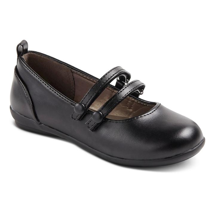 Girls' Caitlyn Ballet Flats Black (12) - French Toast