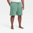 Men's Big & Tall 9 Regular Fit Knit Pajama Shorts - Goodfellow & Co Green