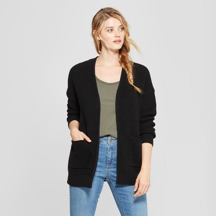 Women's Open Layering Cardigan - Universal Thread Black