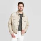 Men's Stone Lightweight Denim Trucker Jacket - Goodfellow & Co Stone S, Men's, Size: