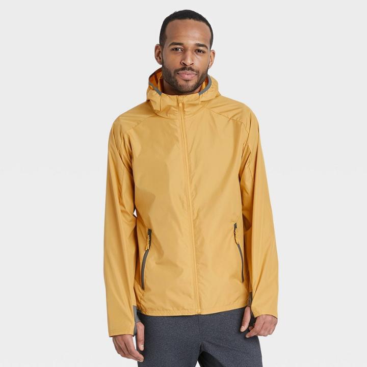 Men's Big & Tall Windbreaker Jacket - All In Motion Gold Xxxl