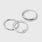 Silver Plated Band Ring Set - A New Day