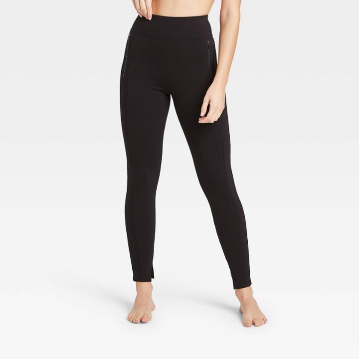 Women's High-waisted Ponte Pants - Joylab Black