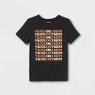 Boys' 'trick Or Treat' Graphic Short Sleeve T-shirt - Cat & Jack Black