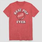 Men's Coca-cola Best Pop Father's Day Short Sleeve Graphic T-shirt - Red S, Men's,