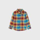 Toddler Boys' Long Sleeve Woven Plaid Button-down Shirt - Cat & Jack