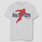 Boys' Marvel Text Pop Antman Short Sleeve T-shirt - White
