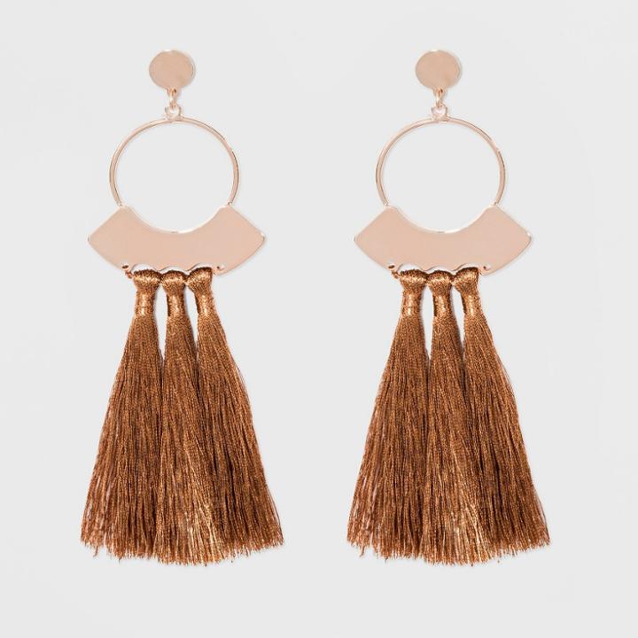 Tassel Earrings - A New Day Rose Gold