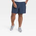 Men's Big & Tall Stretch Woven Shorts - All In Motion Navy