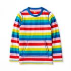 Kids' Adaptive Striped Long Sleeve T-shirt - Lego Collection X Target Xs, Blue/pink/red