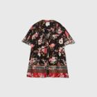 Women's Flutter Short Sleeve Blouse - Knox Rose Black