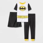 Toddler Boys' 2pc Batman Hacci Snug Fit Pajama Set - Black