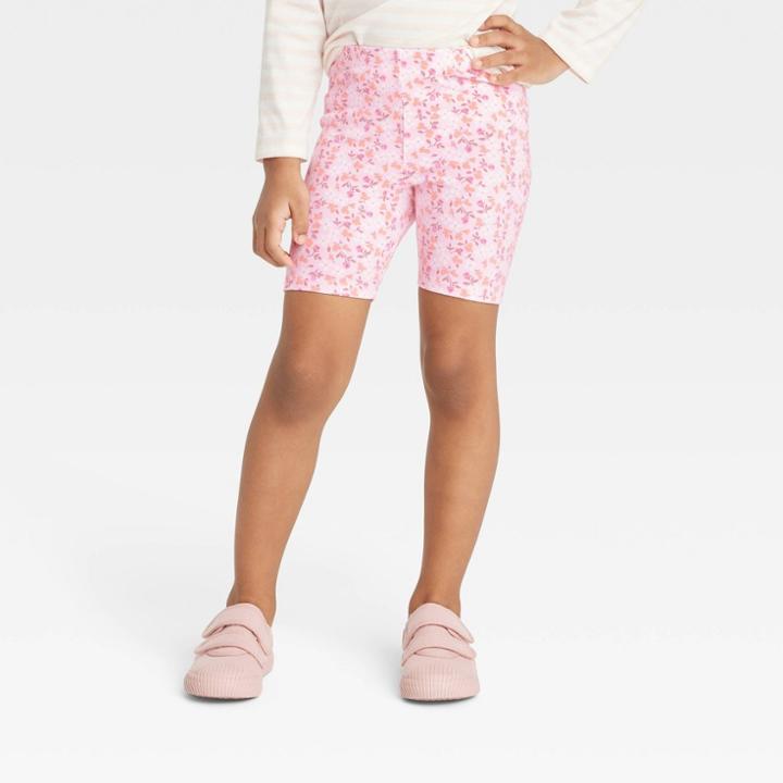 Toddler Girls' Floral Bike Shorts - Cat & Jack