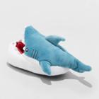 Boys' Knox Shark Plush Critter Bootie Slippers - Cat & Jack Blue
