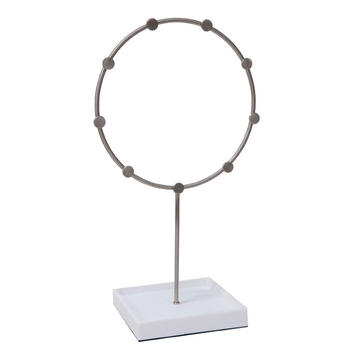 Circle Jewelry Stand White/brushed Nickel - 88 Main , Adult Unisex, Size: