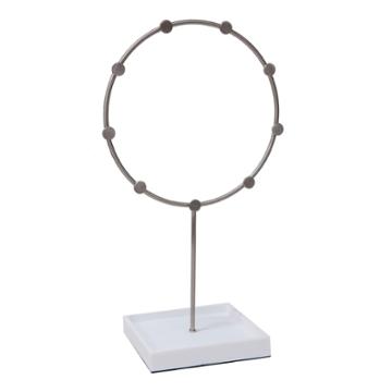 Circle Jewelry Stand White/brushed Nickel - 88 Main , Adult Unisex, Size: